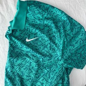 Nike Turquoise Dri-FIT Shirt golf